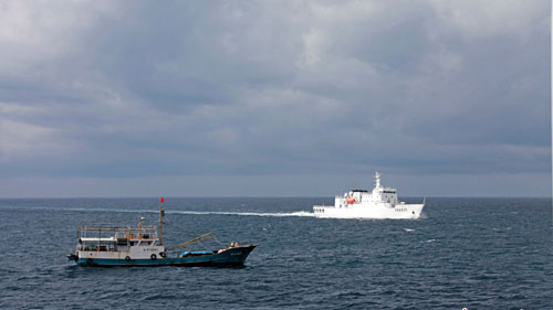 Tàu Trung Quốc hoạt động trái phép ở vùng biển thuộc quần đảo Trường Sa của Việt Nam 