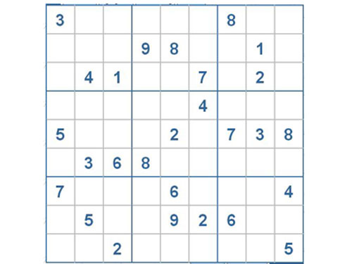 Mời các bạn thử sức với ô số Sudoku 2658 mức độ Khó