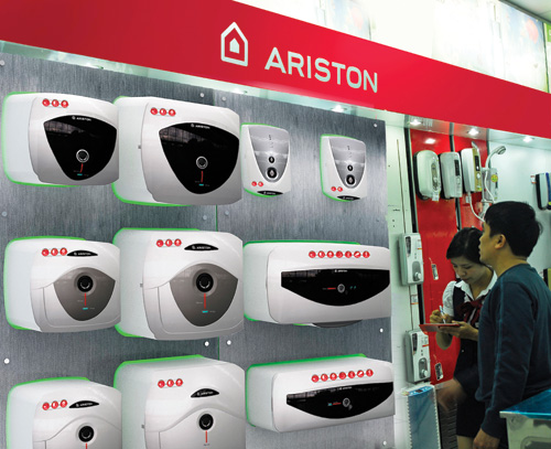 Ariston là thương hiệu máy nước nóng được ưa chuộng hàng đầu tại Việt Nam trong hơn 20 năm nay  