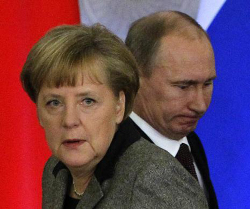 Quan hệ Nga-Đức xấu đi vì cuộc khủng hoảng tại Ukraine - Ảnh: Reuters