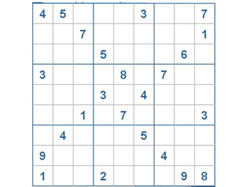 Mời các bạn thử sức với ô số Sudoku 2669 mức độ Khó d