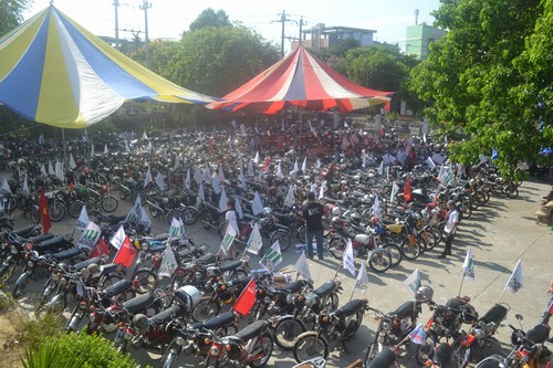 Hơn 800 chiếc xe Honda 67 tham gia cuộc hội ngộ tại Quảng Ngãi