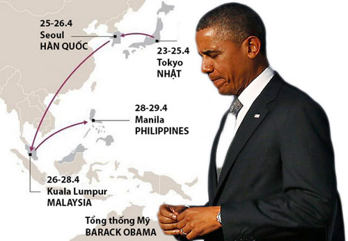 Ông Obama trở lại châu Á 