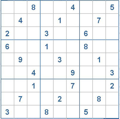 Mời các bạn thử sức với ô số Sudoku 2654 mức độ Khó