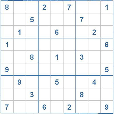 Mời các bạn thử sức với ô số Sudoku 2657 mức độ Rất khó