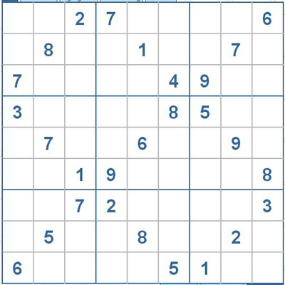 Mời các bạn thử sức với ô số Sudoku 2659 mức độ Khó