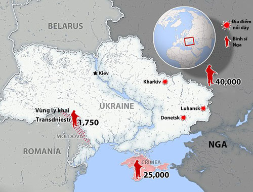 Binh lưc Nga tại biên giới Ukraine
