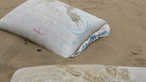 Chất “lạ” trong các bao tải dạt vào biển Thanh Hóa là bã hạt cải dầu