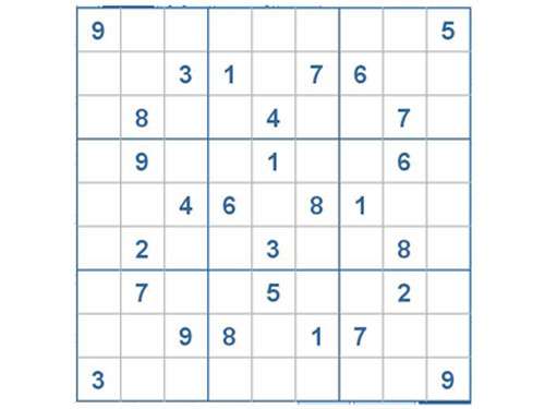 Mời các bạn thử sức với ô số Sudoku 2678 mức độ Rất Khó d