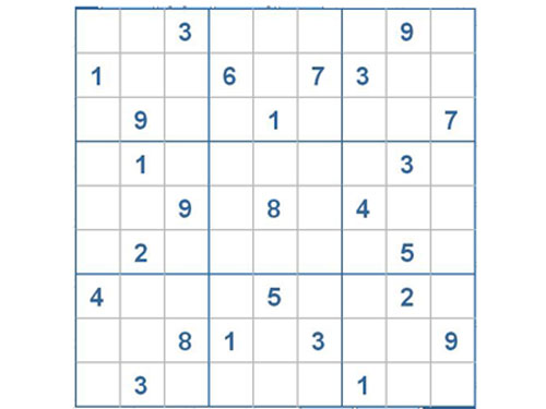 Mời các bạn thử sức với ô số Sudoku 2681 mức độ Khó