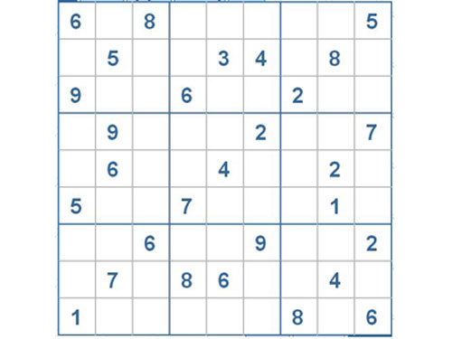Mời các bạn thử sức với ô số Sudoku 2684 mức độ Khó d