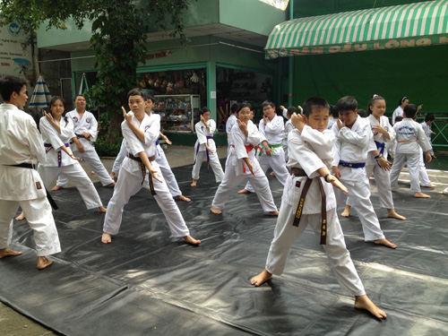 Nhiều lớp võ thuật được mở trong dịp hè - Ảnh: Lê Thanh