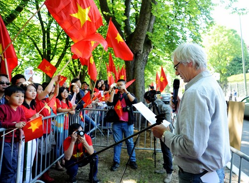 Bá tước De Crombrugghe của vùng Namur, miền nam nước Bỉ phát biểu ủng hộ Việt Nam