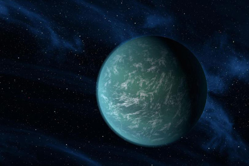 NASA vào cuối năm 2011 đã xác nhận hành tinh đầu tiên Kepler-22b nằm trong “khu vực có thể nuôi dưỡng sự sống” - Ảnh: UPI/NASA/Ames/JPL-Caltech 