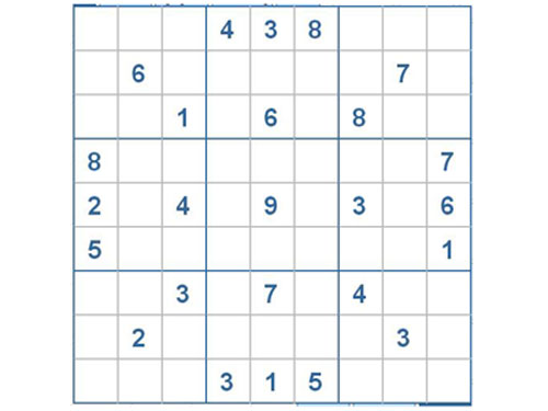 Mời các bạn thử sức với ô số Sudoku 2702 mức độ Khó d