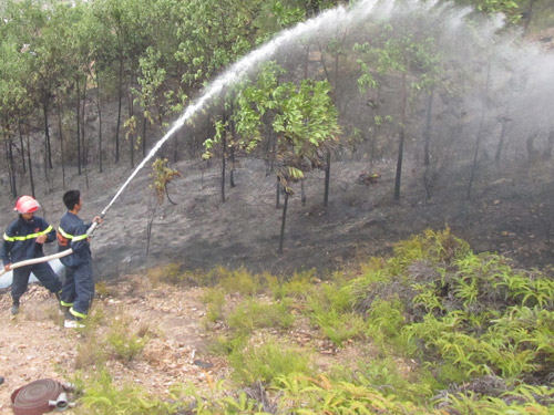 Khó khăn phòng cháy, chữa cháy rừng