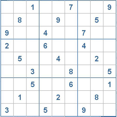 Mời các bạn thử sức với ô số Sudoku 2676 mức độ Khó