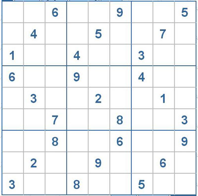 Mời các bạn thử sức với ô số Sudoku 2682 mức độ Khó