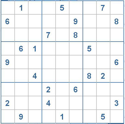 Mời các bạn thử sức với ô số Sudoku 2697 mức độ Khó