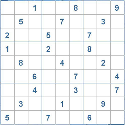 Mời các bạn thử sức với ô số Sudoku 2703 mức độ Khó