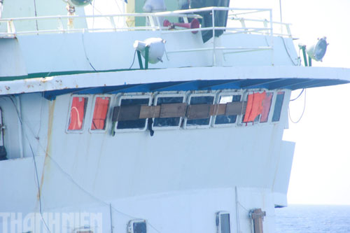 Cận cảnh tàu TQ rượt đuổi tàu cảnh sát biển VN 20