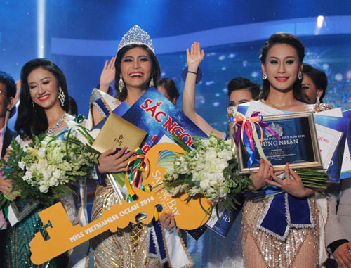 Đặng Thu Thảo đăng quang Hoa hậu Đại dương Việt Nam 2014