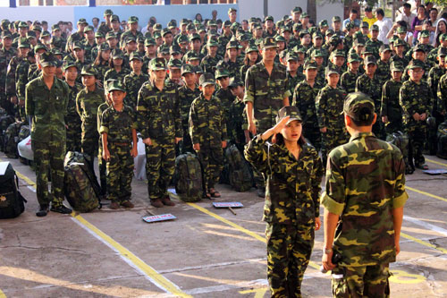 Xuất quân học kỳ quân đội hè 2014