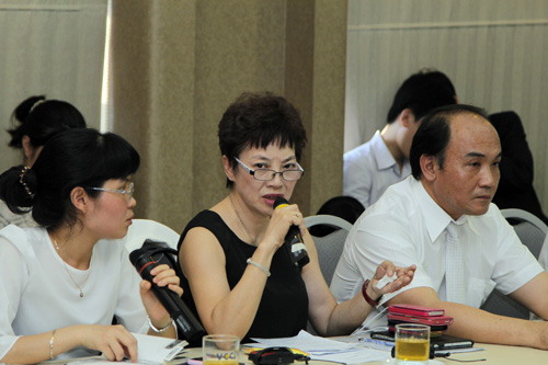 Bà Liu Mei Teh, Tổng hội trưởng Hiệp hội thương mại tại Đài Loan 
