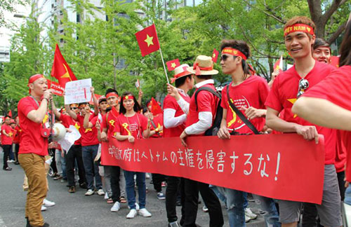 Người Việt ở Nhật gửi thư kháng nghị phản đối Trung Quốc xâm phạm chủ quyền