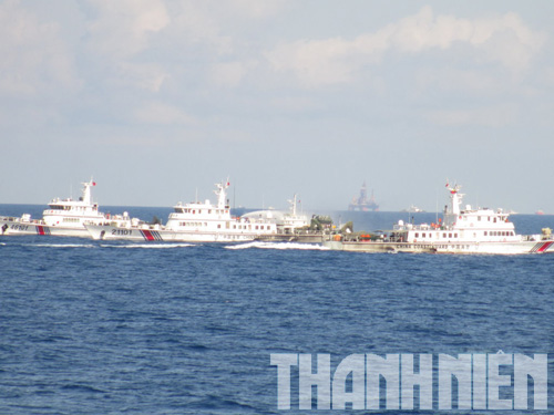 Trung Quốc điều tàu quét mìn bảo vệ giàn khoan Hải Dương - 981