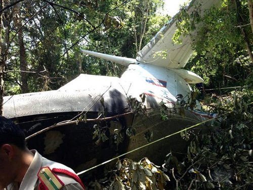 Vụ tai nạn máy bay làm nhiều lãnh đạo cấp cao Lào thiệt mạng hôm 17/5 - Ảnh: THX/TTXVN