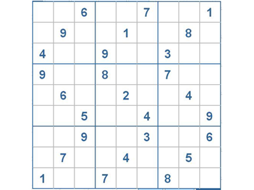 Mời các bạn thử sức với ô số Sudoku 2714 mức độ Khó