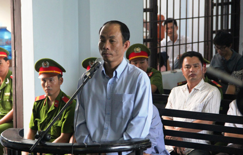 Bị cáo Nguyễn Thành Trung tại tòa