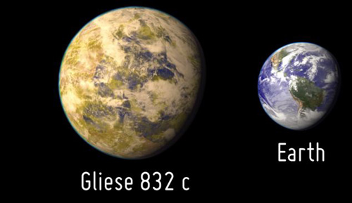 Hành tinh Gliese 832c có thể là một siêu Trái đất với nhiệt độ bề mặt và khí quyển tương tự nhau - Ảnh: NASA