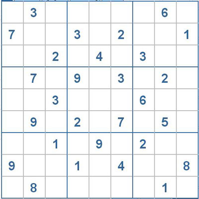 Mời các bạn thử sức với ô số Sudoku 2718 mức độ Khó