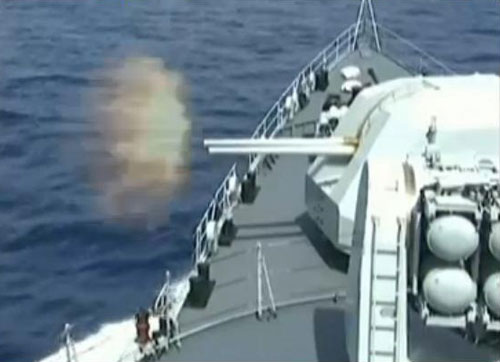 Trung Quốc tập trận đạn thật trên biển