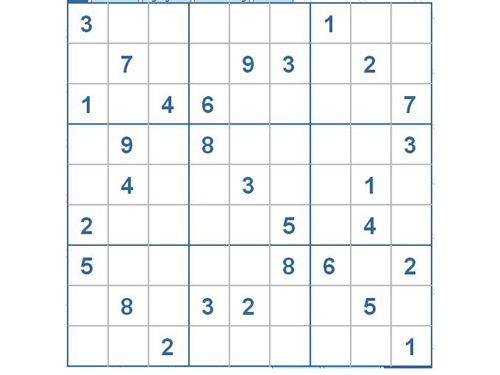 Mời các bạn thử sức với ô số Sudoku 2743 mức độ Khó