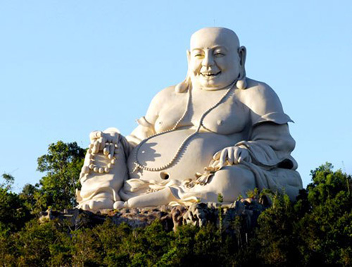 Tượng Phật Di Lặc trên núi Cấm (An Giang) - Ảnh: Nhân vật cung cấp