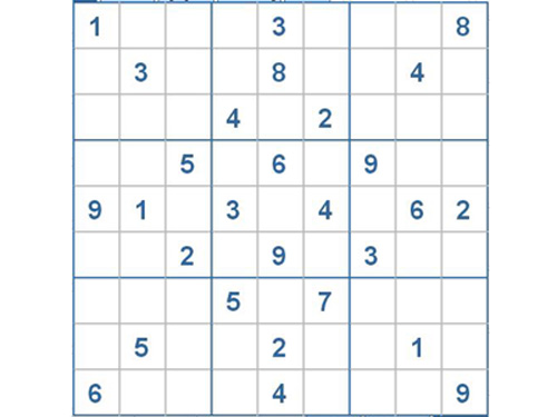 Mời các bạn thử sức với ô số Sudoku 2758 mức độ Khó