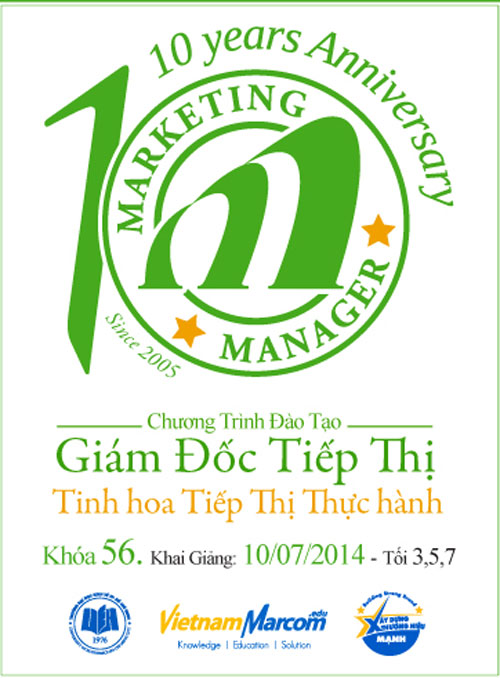Kho&aacute; học Marketing Manager - Gi&aacute;m đốc Tiếp Thị