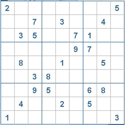 Mời các bạn thử sức với ô số Sudoku 2757 mức độ Khó