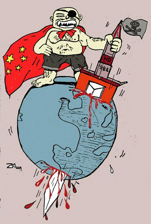 Đả kích giàn khoan Trung Quốc qua tranh biếm họa 13
