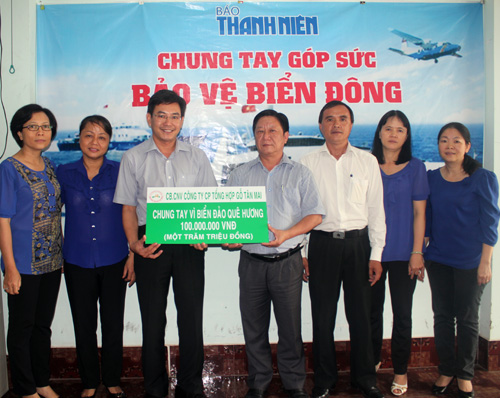 Công ty Tân Mai ‘Chung tay, góp sức bảo vệ biển Đông’ 100 triệu đồng  