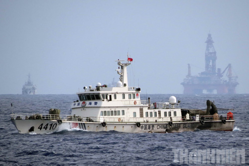 Máy bay trinh sát điện tử Trung Quốc bay sát vùng biển có tàu Việt Nam 