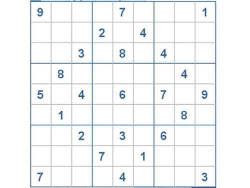 Mời các bạn thử sức với ô số Sudoku 2767 mức độ Khó d