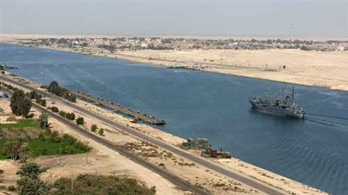 Kênh đào Suez hiện hữu - Ảnh: AFP