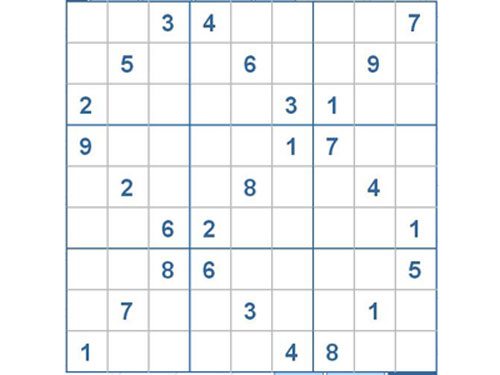 Mời các bạn thử sức với ô số Sudoku 2782 mức độ Khó d