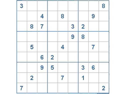 Mời các bạn thử sức với ô số Sudoku 2785 mức độ Khó