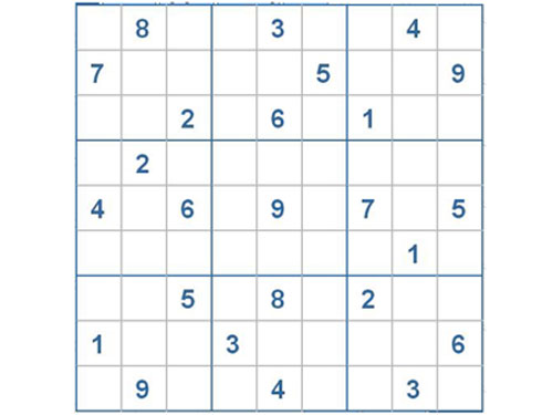 Mời các bạn thử sức với ô số Sudoku 2788 mức độ Khó