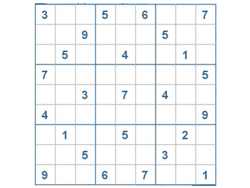 Mời các bạn thử sức với ô số Sudoku 2791 mức độ Khó